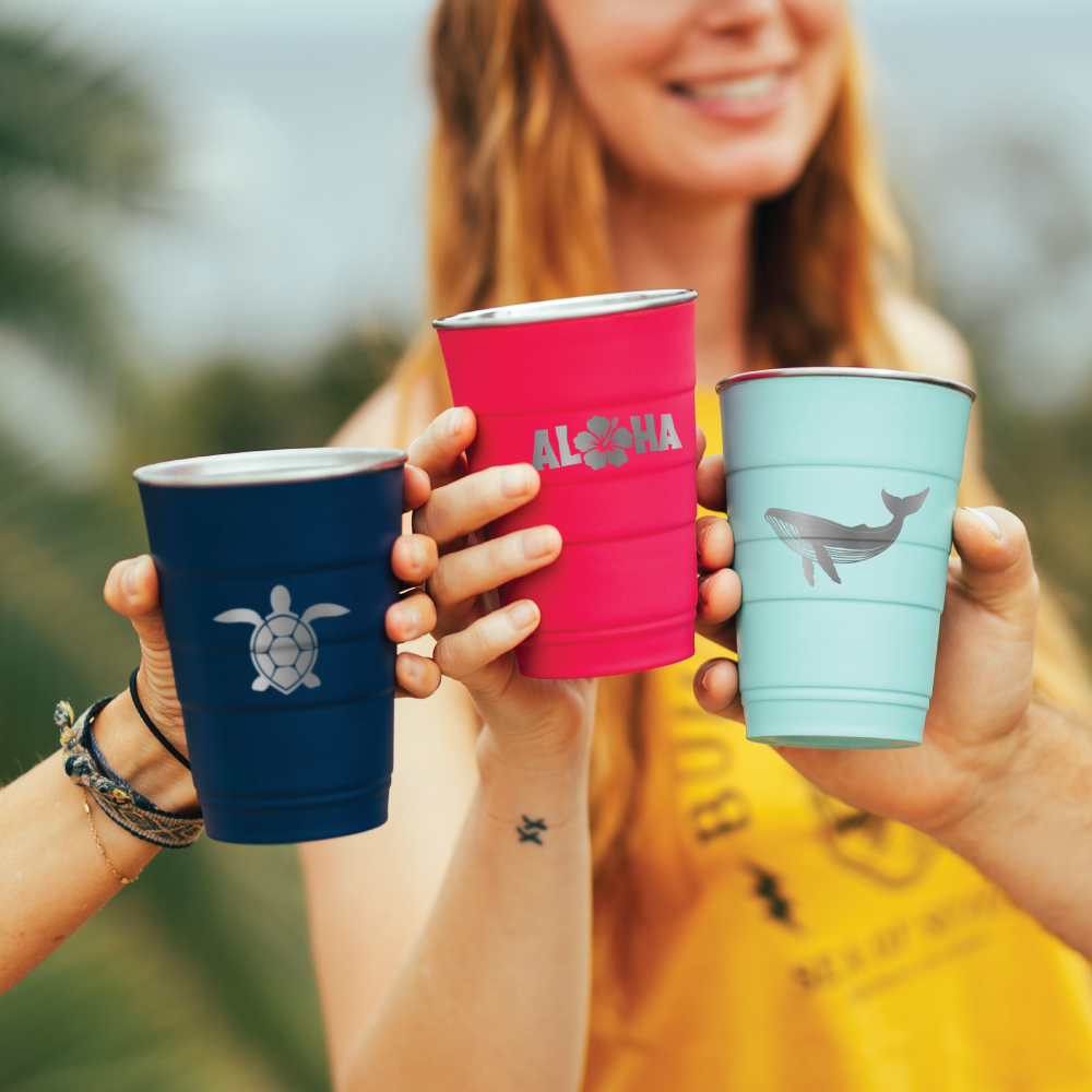Nature engraved tumblers