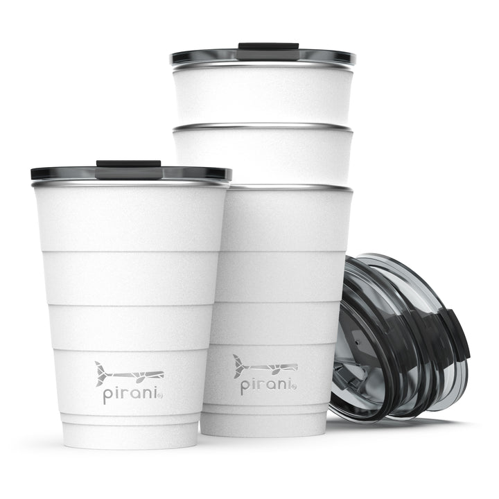 16oz Insulated Stackable Tumbler - 8 Pack - The Big Family Set - Great White#color_great-white